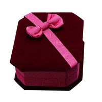 Gilroy Necklace Ring Earrings Display Case Storage Bowknot Jewelry Box Gift