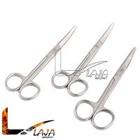 LAJA IMPORTS 3 PCS Stainless Steel Mayo Dissecting Scissors 5.5" Curved Economy Grade