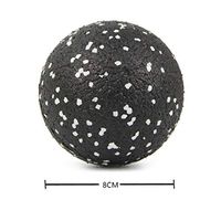 Easy-S-E-H Epp Myofascia Ball Peanut Massage Ball High Density Lightweight Fitness Body Fascia Massage Yoga Exercise Relieve Pain,Black
