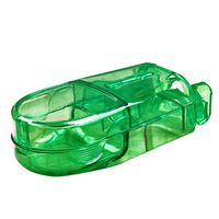 ROSENICE Pill Splitter Pill Cutter Pill Case Dose Divided Storage Box Medicine Pill Holder Tablet Divider(Green)