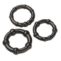 HEEMER Stay Hard Beaded C Ring 3 Difference Size in Black