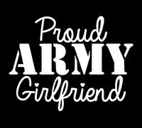 Makarios LLC Proud Army Girlfriend Cars Trucks Vans Walls Laptop MKR| White |5.5 x 4.25|MKR793