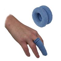 Finger Bandage SENRISE Finger Bandage Tubular, First Aid Tubular Bandage Finger Bobs Cots Buddies Blue/White Dressings, for Finger Sprains & Swelling (10PCS, Blue)