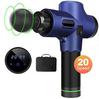 Massage Gun Hyper Percussion for Deep Muscle Pain Relief, 20 Speed Handheld Electric Body Massage Sports Drill Portable Quiet Brushless Motor Device for Neck, Back