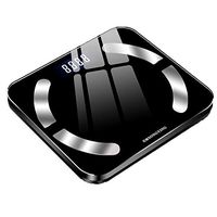 Daily necessities LTD Digital Weight Bathroom Scales, LCD Display Tempered Glass Anti-Rollover Precision Electronic Scale, USB Charging Bluetooth Data Display Human Body Electronic Scale