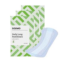 Amazon Brand - Solimo Daily Long Pantiliner, Long Length, 120 Count (3 packs of 40)