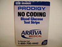 Prodigy Blood Glucose Test Strips By Arriva #054800