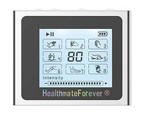 8 Modes Best Muscle Stimulator tens EMS nmes Unit Machines Electric Electronic Pulse Massagers for Lower Back Sciatica Hip Pain HealthmateForever NTS8 (Silver)