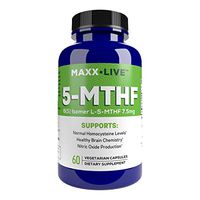 MAXX LIVE - L Methylfolate 7.5mg – Active Folate 5-MTHF, Methyl Folate Professional Strength - Immune Support, Essential Amino Acids– Vegan Gluten-Free - 60 Capsules