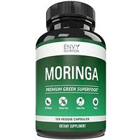 Pure Moringa Oleifera Capsules from Envy Nutrition – All Natural Gluten Free Moringa Leaf Powder Capsules – Turbocharge Your Metabolism and Energy Levels – Vegan Supplement for Mood and Memory