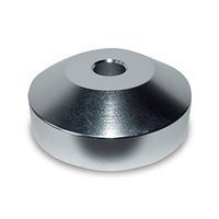 45 RPM Record Adapter Insert - Aluminum - 7 inch Vinyl Record Dome 45 Adapter (Silver anodized)