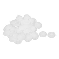uxcell A16032900ux0625 Round Decorative Cross Head Caps 17mm Cover for Furniture Cam Lock Nut Plastic Pack of 40
