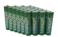 24 Loopacell AA Rechargeable NiCD Battery, 1.2V 1000mAh High Capacity AA Batteries for Solar Lights, Garden Lights