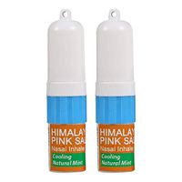 Natural Solution 8206A-2PK Pink Salt Aromatherapy Nasal Cooling Essential Oils,Natural Remedy for Sinus Relief, Allergies, Headaches, Cold, Flu and Congestion-Pack of 2, Mint 2 Pack Inhaler