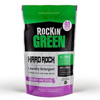 Rockin' Green Natural Laundry Detergent Powder | Hard Rock (for Hard Water), Lavender Mint | HE, 90 Loads - 45oz Perfect for Cloth Diapers