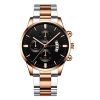 Men's Watches,Fxbar Classic Luxury Analog Wrist Watch Stainless Steel Quartz Digital Sports Watch Dress Watch(F)