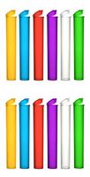 EZtube Assorted 4.5" Inches Hinged Lid Joint Blunt Doob Tube Holder Waterproof Airtight Smell Proof Odor Sealing Container (12 Pack)