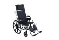 Drive Medical Viper Plus GT Full Reclining Wheelchair, Detachable Desk Arms, 16" Seat