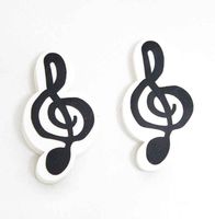 Clef Eraser Set Pack of 3