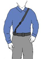 Gould & Goodrich B99-32W Shoulder Strap, 32-Inch Long (81 cm, Black Weave)