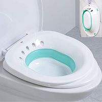 H&W Sitz Bath，Foldable squat free sitz bath, special care basin for pregnant women, used for hemorrhoids and perineum treatment, relieve and relieve inflammation and swelling of vagina or anus (green)