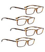 READING GLASSES 4 pack Slim Readers (Tortoise, 0.75)
