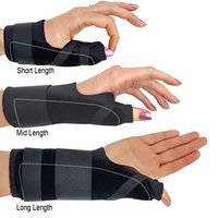 Thumb Spica Brace, Comfort Cool. Available in 3 Wrist Splint Lengths. Moldable Rigid Thermoplastic Support Stay Fits Right or Left Hand. Long Sm/Med