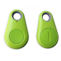 Nessere Smart Mini Bluetooth GPS Locator Tag Alarm Finder Tracker for Key Wallet Car Pet Dog Child Anti-Lost Anti-Theft Tracking Device (Green)