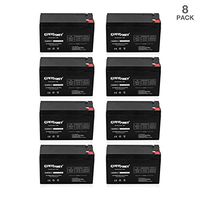 ExpertPower 12v 7ah Rechargeable Sealed Lead Acid Battery || EXP1270|| Replaces APC Back-UPS ES 500 VA, BE500C, BE500U (8 Pack)