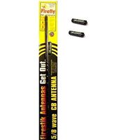 Firestik FL4-B ( FIREFLY ) 4 ft. Tune-able Tip CB Radio Antenna (BLACK) With Extra Tip Covers