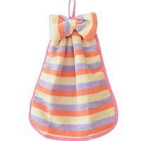 Zippem Home Kitchen Practical Water Absorption Soft Bow Decor Towel Dust Cloths