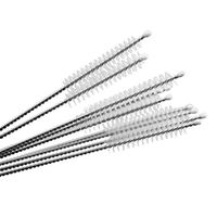 NUOMI Nylon Drinking Straw Cleaning Brushes, Metal Straw Cleaner Brush 10 Pcs Narrow Pipe Tube Brushes