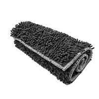 Actoor Microfibre Mop, Replacement Heads for Clamped Flat Mop Cleaner Sweeper Floor Care System 4424 cm (Black)