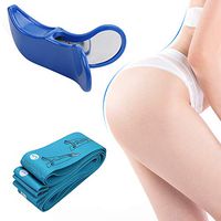 Micnaron Pelvic Floor Muscle Trainer,Inner Thigh Exerciser with Yoga Stretch Strap,Buttocks Improves Bladder Control,Postpartum Controller