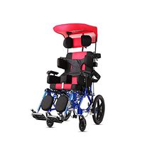 Wheelchair Child, Trolley Multifunction Disabled Fold Scooter Light Push Lying All Over