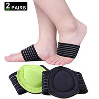 Cushioned Compression Arch Support, Messar 2 Pairs Cushioned Foot Arch Orthotic Insoles with More Padded Comfort for Plantar Fasciitis, Fallen Arches, Heel Spurs, Flat and Achy Feet Problems