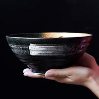 AXZHYX Bowl Noodle Bowl Dinner Bowl Rice Bowl Instant Noodle Bowl Art Creative Personality Tableware Hotel Tableware Home Noodles Boiled Fish Soup Bowl