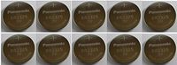 Lot of 10 Panasonic BR2325 (CR2325) 3 Volt Lithium Coin Size Battery, on Tear Strip - Bulk Pack