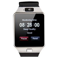 DZ09 Bluetooth Smart Watch - Upgraded Touch Screen Bluetooth Smart Wrist Watch Smartwatch Phone Support SIM TF Card with Camera Pedometer for iPhone iOS Samsung LG Android Phones (Black) DZ09 Bl