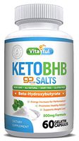 Vitaful Premium Keto BHB, Fat Burner for Women & Men, Thermogenic Supplement, Carbohydrate Blocker, Metabolism Booster, Appetite Suppressant, Healthier Weight Loss, Energy Pills, 60 Capsules