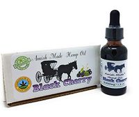 Black Cherry Flavored Amish Made Hemp Oil, 2500 mg Flavor You can Taste! (Black Cherry)