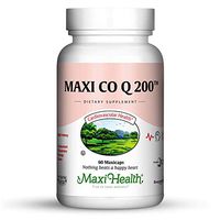 Maxi Health CO Q10"200mg" - Coenzyme Q10 Supplement - Heart Health - 60 Capsules - Kosher