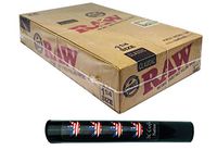 Herb Airtight Tube Pocket Protector with Raw Natural Rolling Papers 24 Count Box DC Crafts Nation- Flag Leaf