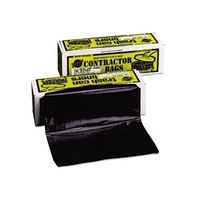 Warp's 55 Gallon Black 3 Mil Heavyweight Contractor Bags (1 Box)