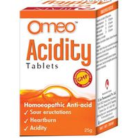 Homeo Antacid Tablets for Indigestion by Bjain Omeo, regulates stomach acidity with Lycopodium, Natrum Phos, Carbo Veg, 25 Gms Pack of 2