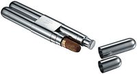 Engraved Stainless Steel Flask Cigar Case Combo with Free Engraving