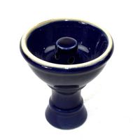 NeverXhale Hookah Accessories: 2.80" Funnel Style Hookah Shisha Narghile Tobacco Replacement Bowl (Blue)