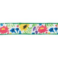 Burton and Burton 1805203#9 Spring Garden Wired Ribbon, Multicolor