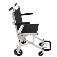Wheelchairs Wheelchair Elderly Wheelchair Small Trolley Aluminum Alloy Wheelchair Foldable Wheelchair Can Bear 100 kg (Color : Black, Size : 944973cm)