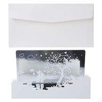 Creative Greeting Card Birthday Chinese New Year Mirror Dream Thanksgiving Day Cards with Envelope Greeting Card Christmas Present Gift